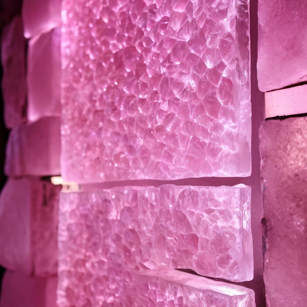 Backlit Rose Quartz Panel
